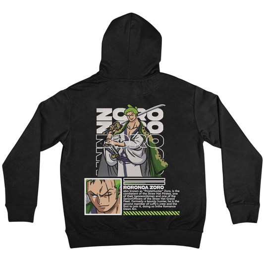 Roronoa Zoro Embroidered Hoodie - One Piece